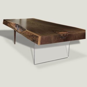 Animal live edge wooden coffee table
