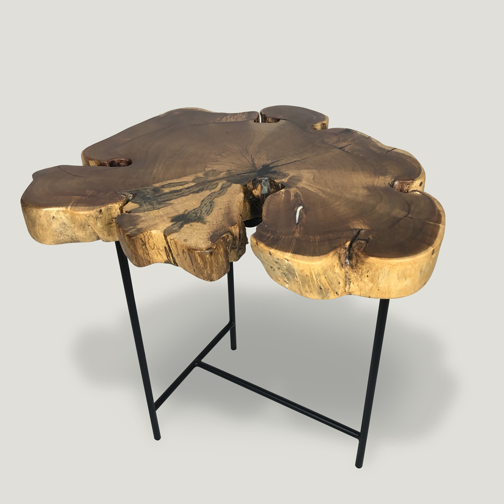 Wooden Side Tables | Handcrafted Suar Wood Side Tables in Singapore