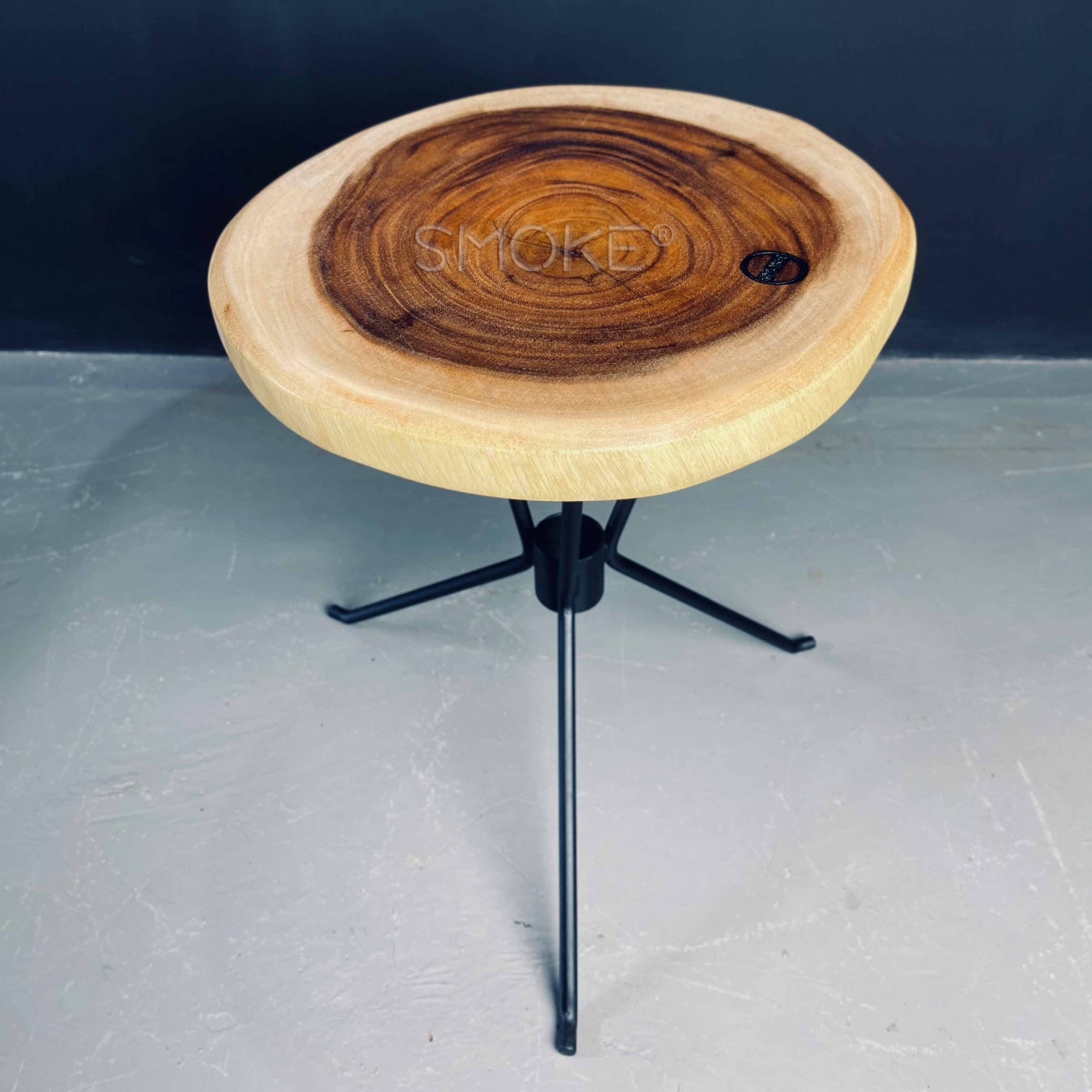 south american walnut stool square