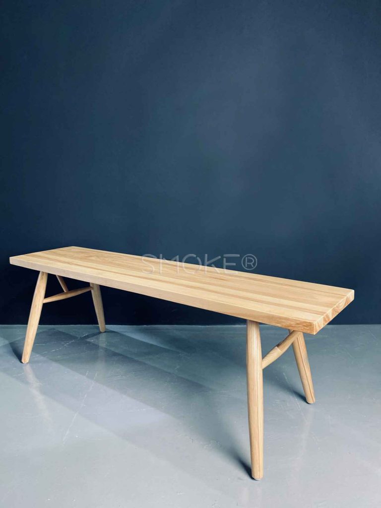 Solid Ash Wood Bench