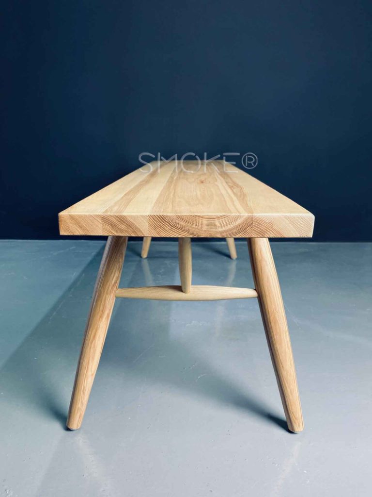 Solid Ash Wood Bench