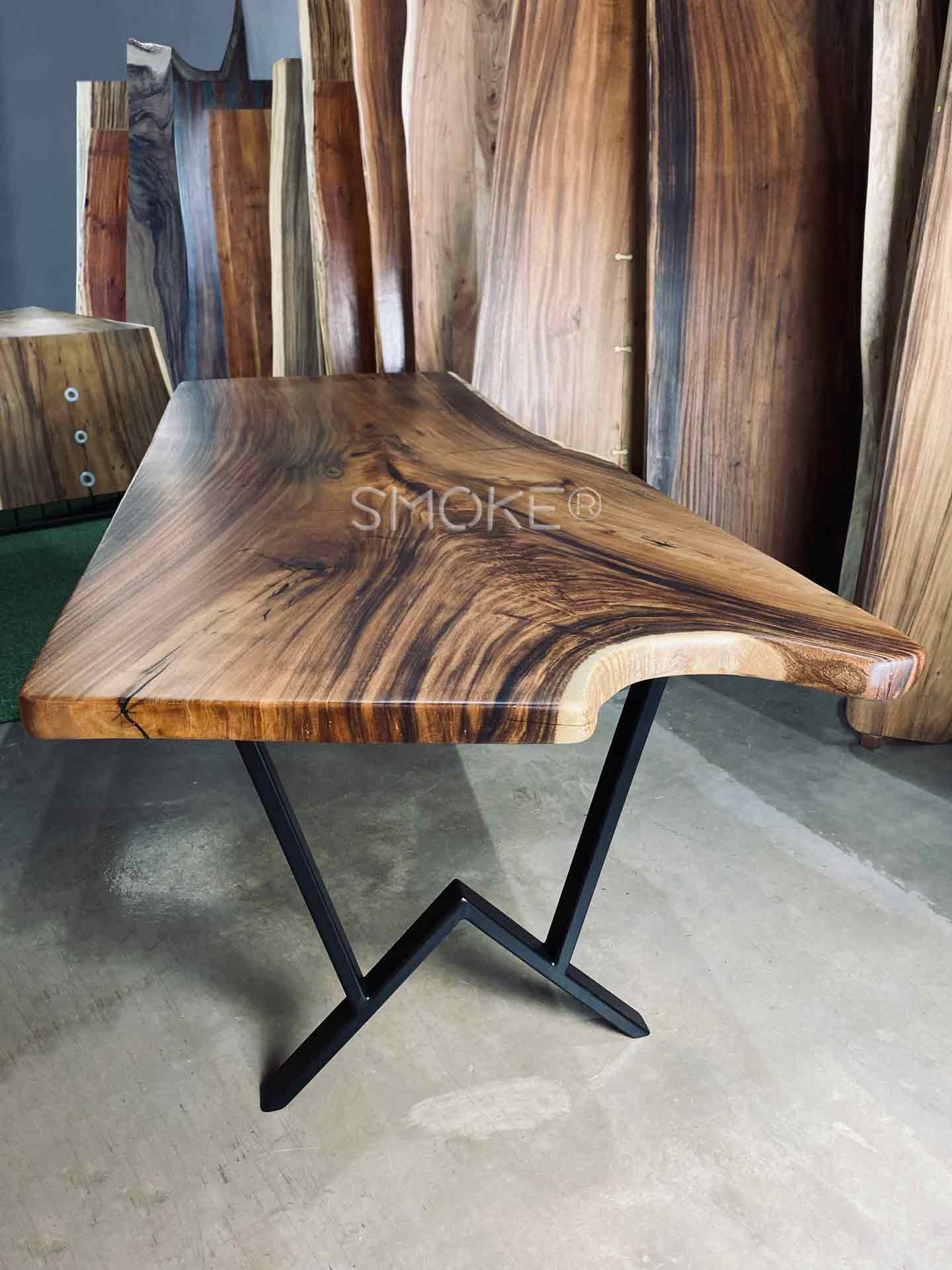 handcrafted customize live edge dining table