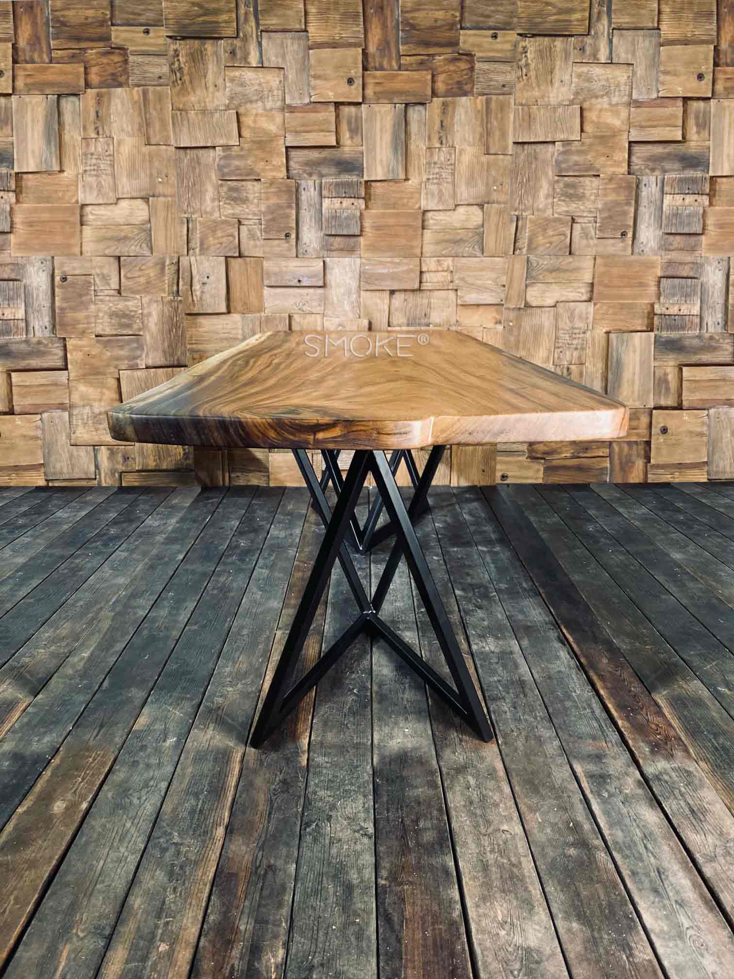 sleek wood table