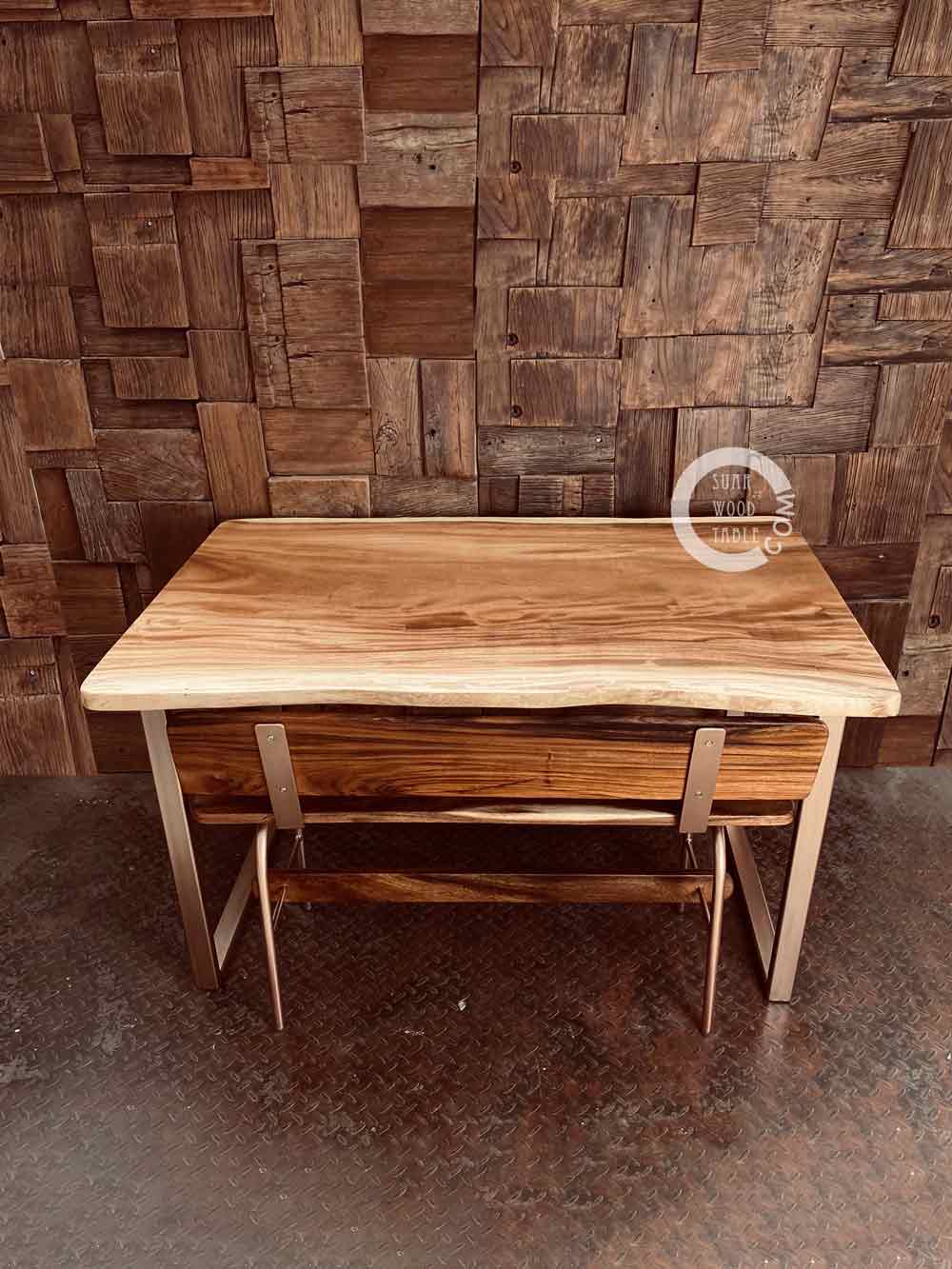 wooden work desk