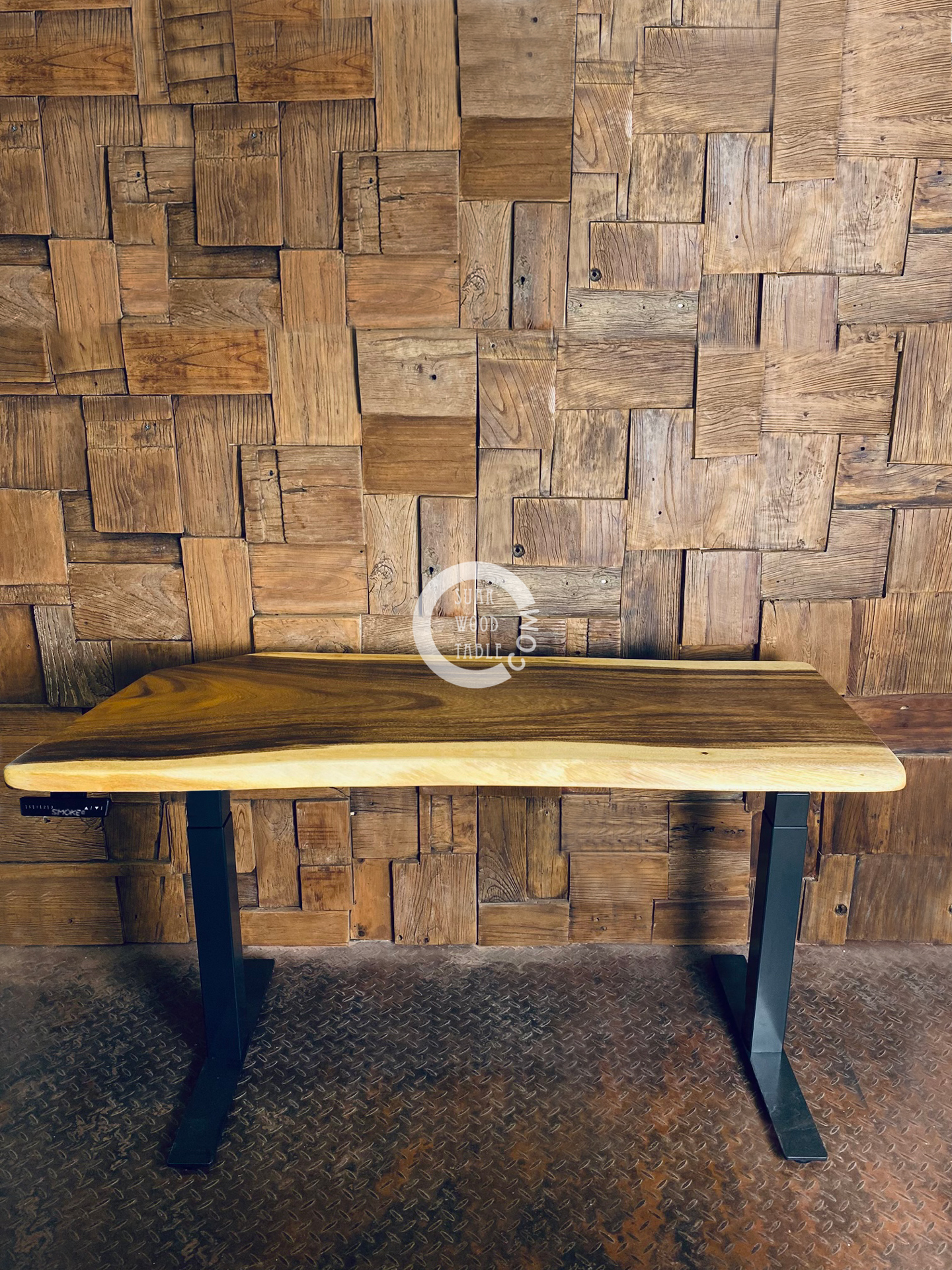 solid wood work desk