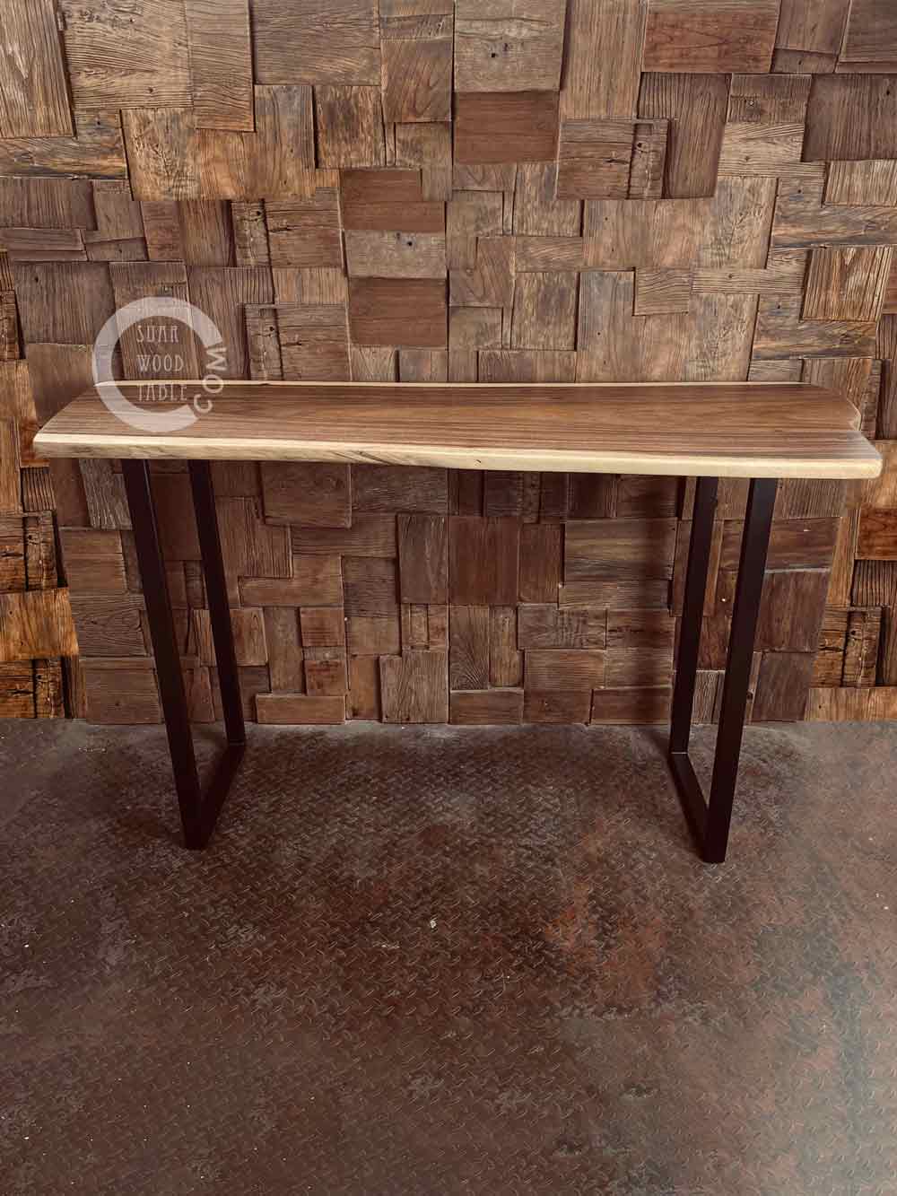 wooden console table