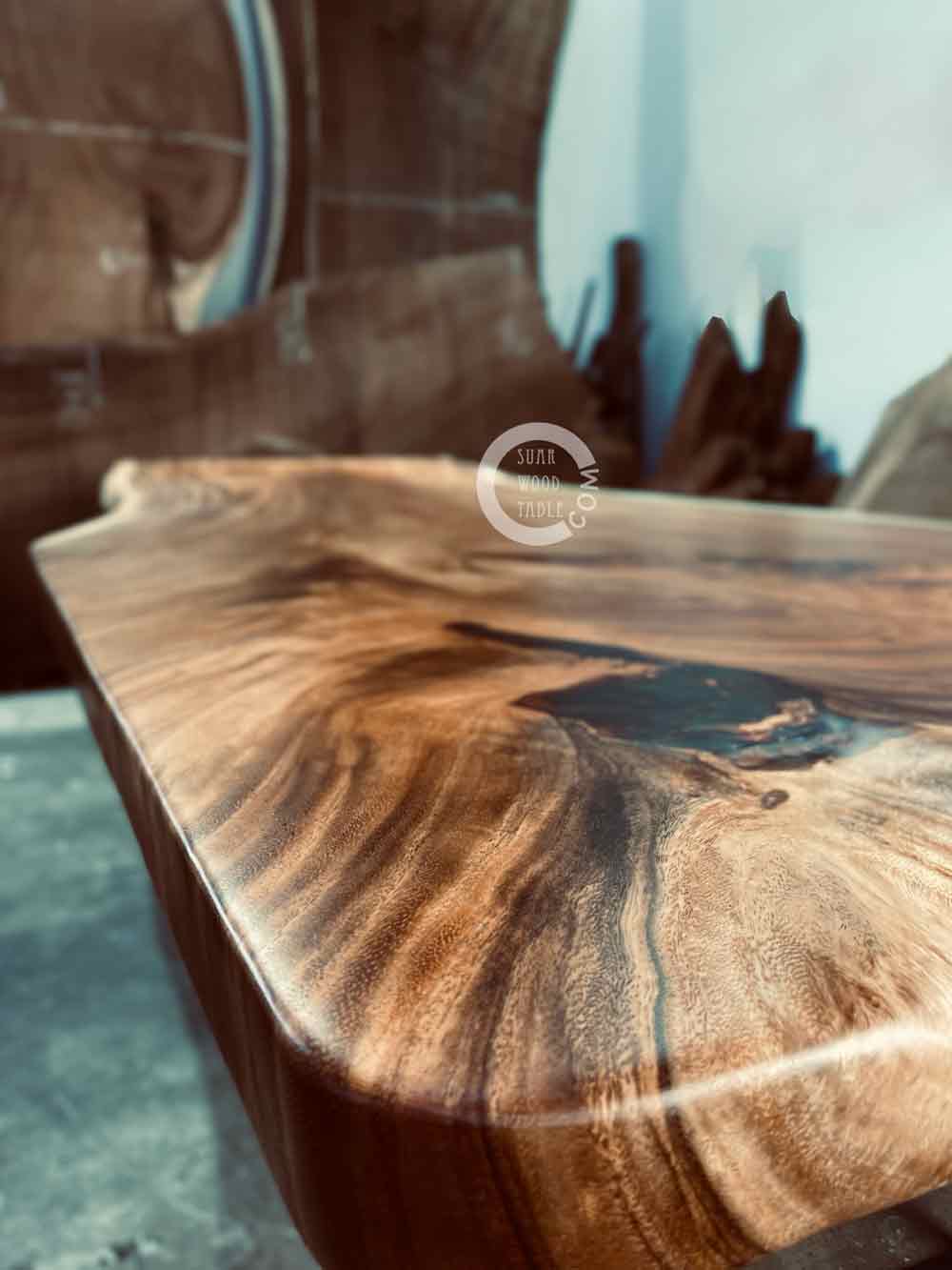 solid wooden table