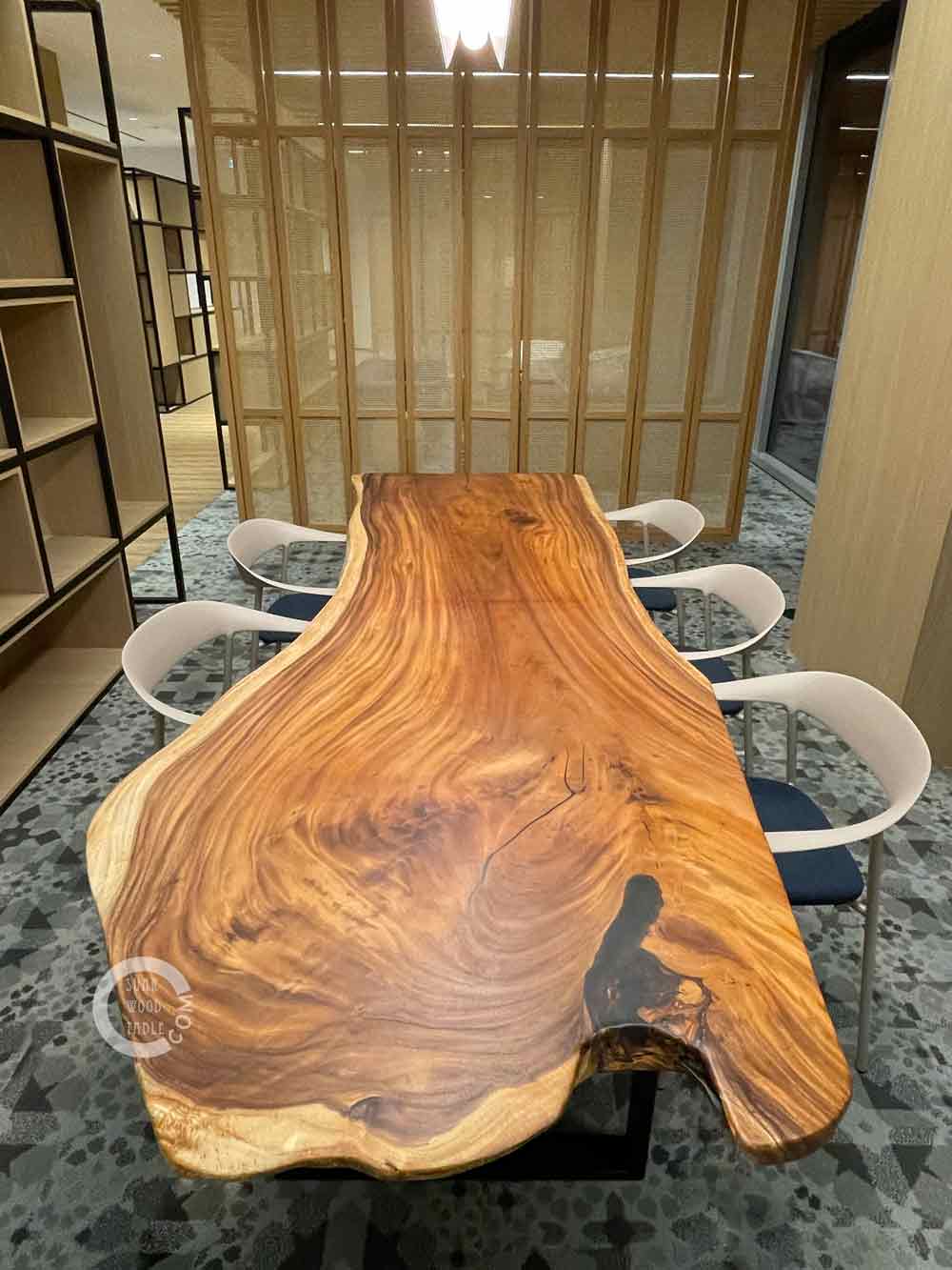 handcrafted conference table