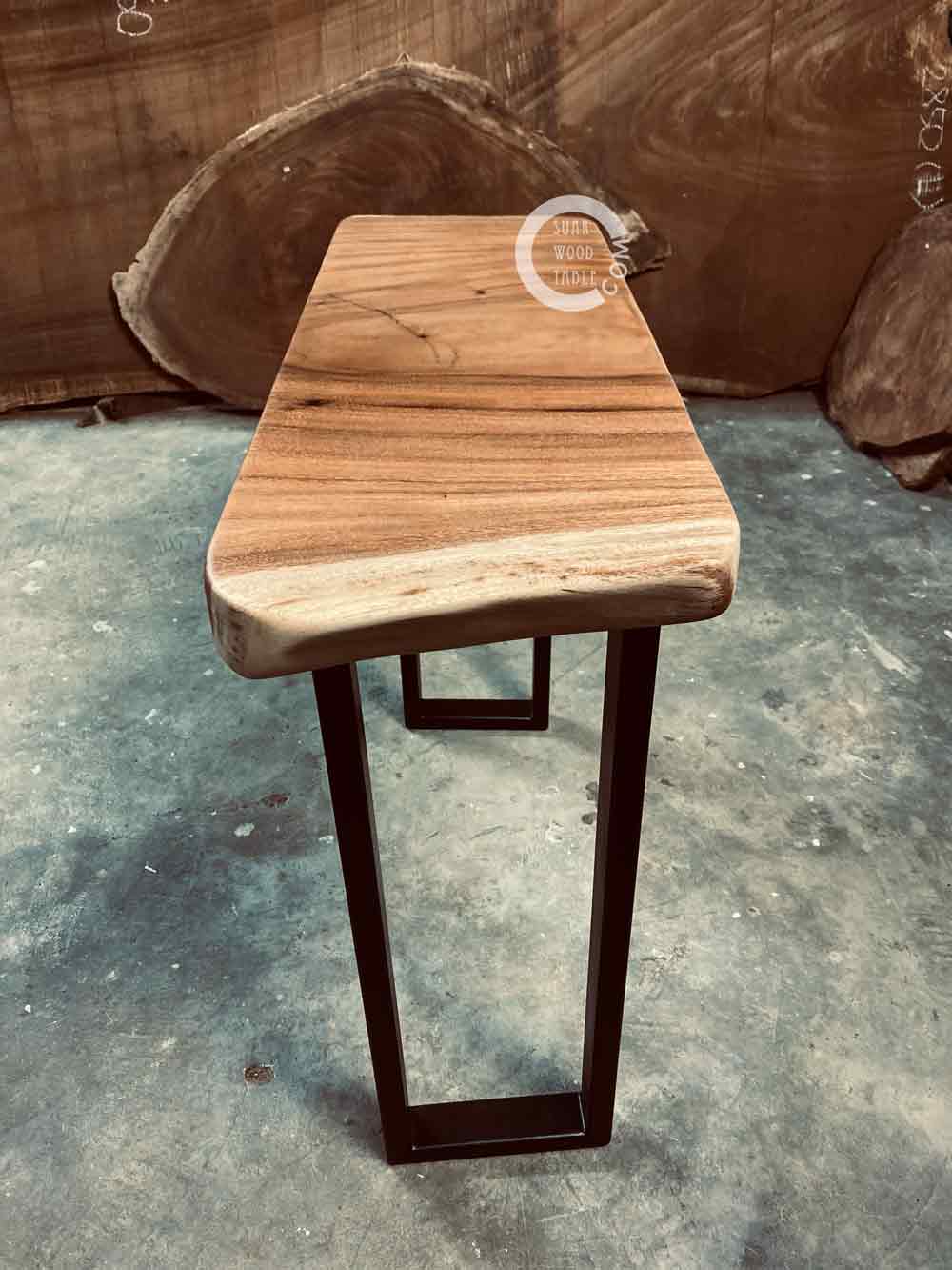solid suar wood side table