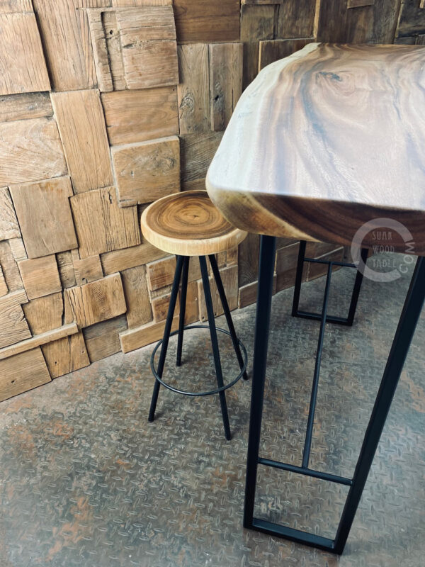 reclaimed wood singapore stool and table